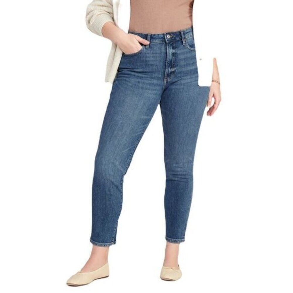 Old Navy High Rise OG Straight Secret‎ Smooth Pockets 2P